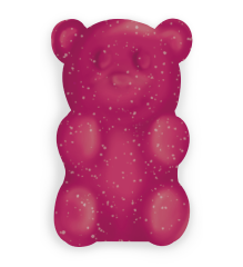 Sour Raspberry Gummy Bear